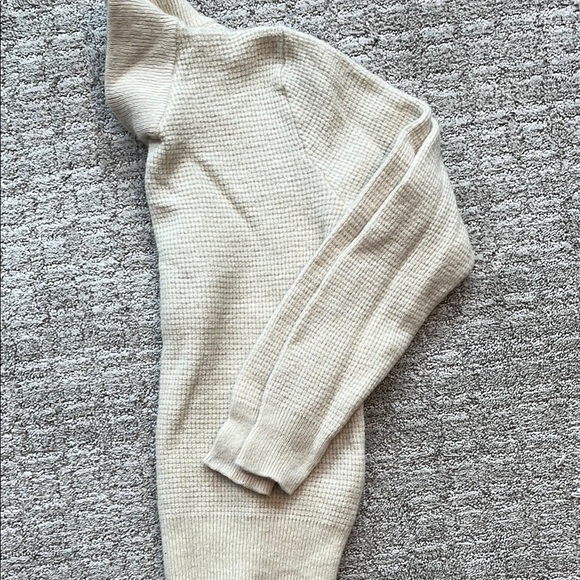 Schott Bros NYC Cream Mock Turtleneck Sweater sz M - Picture 4 of 5